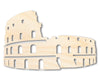 Unfinished Wood Colosseum Shape | DIY Craft Cutout | up to 46" DIY