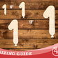 Unfinished Wood Balloon Number 1 Shape | DIY Craft Cutout | up to 46" DIY