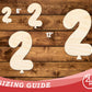 Unfinished Wood Balloon Number 2 Shape | DIY Craft Cutout | up to 46" DIY