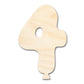 Unfinished Wood Balloon Number 4 Shape | DIY Craft Cutout | up to 46" DIY