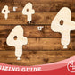 Unfinished Wood Balloon Number 4 Shape | DIY Craft Cutout | up to 46" DIY