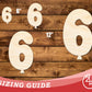 Unfinished Wood Balloon Number 6 Shape | DIY Craft Cutout | up to 46" DIY