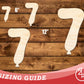 Unfinished Wood Balloon Number 7 Shape | DIY Craft Cutout | up to 46" DIY
