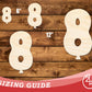 Unfinished Wood Balloon Number 8 Shape | DIY Craft Cutout | up to 46" DIY