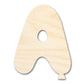 Unfinished Wood Balloon Letter A Shape | DIY Craft Cutout | up to 46" DIY