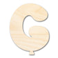 Unfinished Wood Balloon Letter G Shape | DIY Craft Cutout | up to 46" DIY