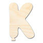 Unfinished Wood Balloon Letter K Shape | DIY Craft Cutout | up to 46" DIY
