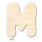 Unfinished Wood Balloon Letter M Shape | DIY Craft Cutout | up to 46" DIY