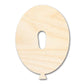 Unfinished Wood Balloon Letter O Shape | DIY Craft Cutout | up to 46" DIY
