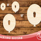 Unfinished Wood Balloon Letter O Shape | DIY Craft Cutout | up to 46" DIY