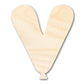 Unfinished Wood Balloon Letter V Shape | DIY Craft Cutout | up to 46" DIY