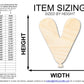 Unfinished Wood Balloon Letter V Shape | DIY Craft Cutout | up to 46" DIY