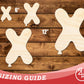 Unfinished Wood Balloon Letter X Shape | DIY Craft Cutout | up to 46" DIY