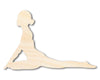Unfinished Wood Yoga Pigeon Pose Shape | DIY Craft Cutout | up to 46" DIY