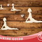 Unfinished Wood Yoga Pigeon Pose Shape | DIY Craft Cutout | up to 46" DIY