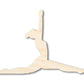 Unfinished Wood Yoga Monkey Pose Shape | DIY Craft Cutout | up to 46" DIY