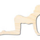 Unfinished Wood Yoga Cat Pose Shape | DIY Craft Cutout | up to 46" DIY