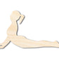 Unfinished Wood Yoga Cobra Pose Shape | DIY Craft Cutout | up to 46" DIY