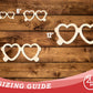 Unfinished Wood Heart Sunglasses Shape | DIY Craft Cutout | up to 46" DIY