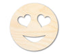Unfinished Wood Heart Eye Face Shape | DIY Craft Cutout | up to 46" DIY