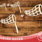 Unfinished Wood Butterfly Net Shape | DIY Craft Cutout | up to 46" DIY