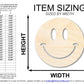 Unfinished Wood Smiley Face Shape | DIY Craft Cutout | up to 46" DIY