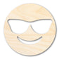 Unfinished Wood Sunglass Face Shape | DIY Craft Cutout | up to 46" DIY
