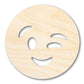 Unfinished Wood Winking Face Shape | DIY Craft Cutout | up to 46" DIY