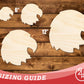 Unfinished Wood Eagle Mascot Shape | DIY Craft Cutout | up to 46" DIY