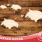 Unfinished Wood Eagle Mascot Shape | DIY Craft Cutout | up to 46" DIY