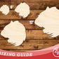 Unfinished Wood Tiger Mascot Shape | DIY Craft Cutout | up to 46" DIY