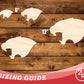Unfinished Wood Panther Mascot Shape | DIY Craft Cutout | up to 46" DIY