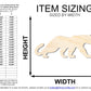 Unfinished Wood Panther Mascot Shape | DIY Craft Cutout | up to 46" DIY