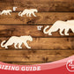 Unfinished Wood Panther Mascot Shape | DIY Craft Cutout | up to 46" DIY