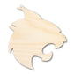 Unfinished Wood Wildcat Mascot Shape | DIY Craft Cutout | up to 46" DIY