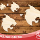 Unfinished Wood Wildcat Mascot Shape | DIY Craft Cutout | up to 46" DIY