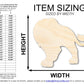 Unfinished Wood Lion Mascot Shape | DIY Craft Cutout | up to 46" DIY