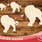 Unfinished Wood Lion Mascot Shape | DIY Craft Cutout | up to 46" DIY