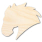 Unfinished Wood Mustang Mascot Shape | DIY Craft Cutout | up to 46" DIY