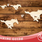 Unfinished Wood Mustang Mascot Shape | DIY Craft Cutout | up to 46" DIY