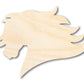 Unfinished Wood Mustang Mascot Shape | DIY Craft Cutout | up to 46" DIY
