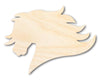 Unfinished Wood Mustang Mascot Shape | DIY Craft Cutout | up to 46" DIY