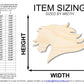 Unfinished Wood Mustang Mascot Shape | DIY Craft Cutout | up to 46" DIY