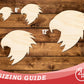 Unfinished Wood Falcon Mascot Shape | DIY Craft Cutout | up to 46" DIY
