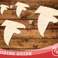 Unfinished Wood Falcon Mascot Shape | DIY Craft Cutout | up to 46" DIY