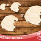 Unfinished Wood Falcon Mascot Shape | DIY Craft Cutout | up to 46" DIY