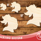Unfinished Wood Knight Mascot Shape | DIY Craft Cutout | up to 46" DIY