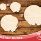 Unfinished Wood Ram Mascot Shape | DIY Craft Cutout | up to 46" DIY