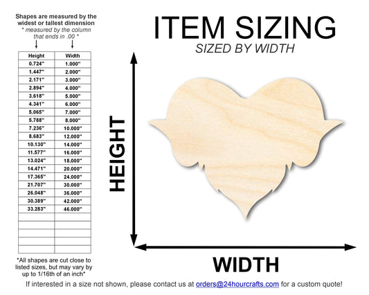 Unfinished Wood Ram Mascot Shape | DIY Craft Cutout | up to 46" DIY