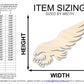 Unfinished Wood Hawk Mascot Shape | DIY Craft Cutout | up to 46" DIY